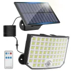 Luz Solar Impermeable con Sensor y Control Remoto para Exterior