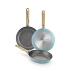 Set de sartenes Nordik de aluminio forjado 20-24-28 cm