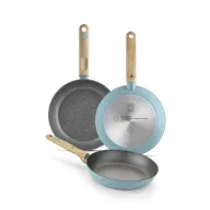 Set de sartenes Nordik de aluminio forjado 20-24-28 cm