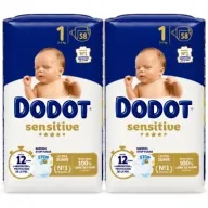 Pañales Dodot Sensitive Talla 1 - 116 Und desde España