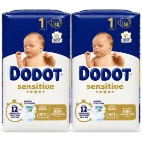 Pañales Dodot Sensitive Talla 1 - 116 Und desde España
