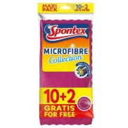 Bayetas de Microfibra Spontex - Pack de 12 Unidades