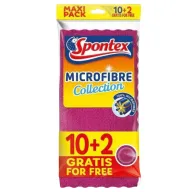 Bayetas de Microfibra Spontex - Pack de 12 Unidades