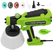 Pistola Eléctrica HVLP 700W con 4 Boquillas y 1200ml