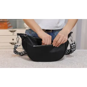 Bolso de media luna bandolera elegante y práctico