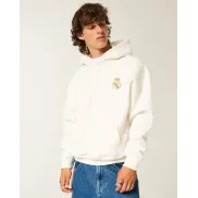 Sudadera con capucha y gráfico del Real Madrid CF cuadrada