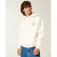 Sudadera con capucha y gráfico del Real Madrid CF cuadrada