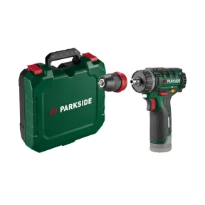 Taladrador recargable 12 V Parkside con atornillador integrado