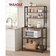 Estantería de Cocina VASAGLE con 6 Estantes y Ganchos.