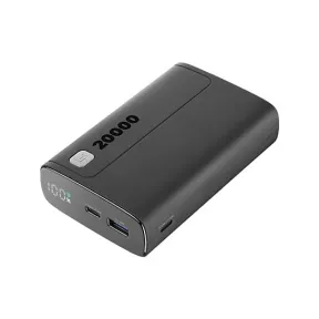 Powerbank 20000 mAh Elite CellularLine, USB C y A, Negro