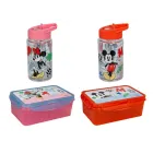 Fiambrera de Mickey y Minnie: Botella divertida para niños