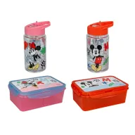 Fiambrera de Mickey y Minnie: Botella divertida para niños