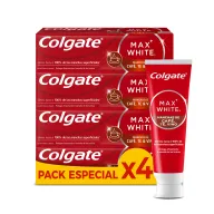 Pasta de dientes Max White Colgate 4 x 75ml para manchas