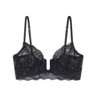Bustier con Aros de Encaje y Lentejuelas para Mujer