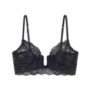 Bustier con Aros de Encaje y Lentejuelas para Mujer
