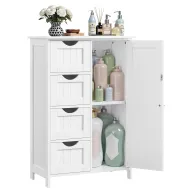 Gabinete de Almacenamiento para Baño VASAGLE con Cajones y Armario