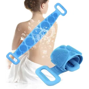 Cepillo de doble cara para baño de silicona