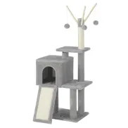 Torre de Juegos para Gatos Feandrea, Gris Claro y Oscuro