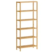 Estantería SONGMICS 6 Niveles de Bambú (Beige Natural)
