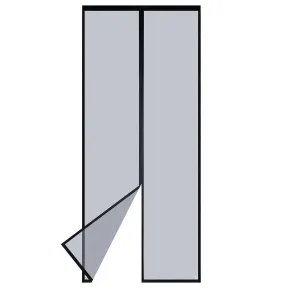 Cortina negra mosquitera Apalus 85x200 cm con cierre automático