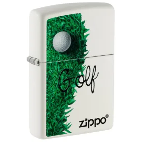 ZIPPO Golf Mechero Original, Matte Blanco