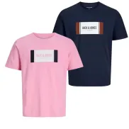Pack 2 Camisetas Jack & Jones para Hombre (Tallas S a M)