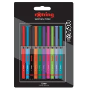 Bolígrafos de colores rOtring Liner 0,4 mm | 10 unidades