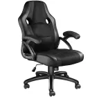 Silla Ergonómica de Gaming Negra con Reposabrazos Ajustables