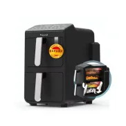 Freidora de Aire NARVI 10L, Doble Cesta 5L, 2460W