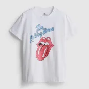 Camiseta estampada de algodón de The Rolling Stones