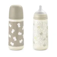 Biberones Suavinex 360 ml con Tetina Anticólicos, Pack 2