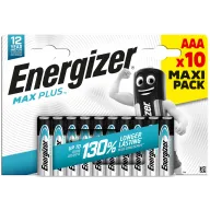 Pilhas Alcalinas AAA Energizer MAX Plus - 10 Unidades 1,5V