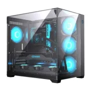 Torre Gaming ARGB Hiditec SKY ATX Semitorre Triple Cristal