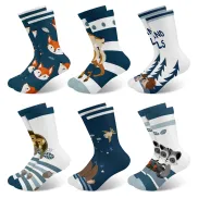 Calcetines Infantiles Unicornio Arcoíris para Niñas 3-14 años