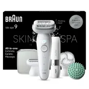 Depiladora Braun Silk-épil 9 SkinSpa con 7 accesorios