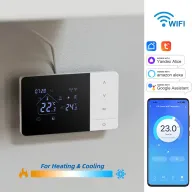Termostato WiFi Tuya para Calefacción y Refrigeración