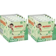 Huggies Toallitas para Bebé Aloe Vera, 10 Packs de 56