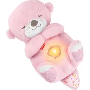 Sonajero rosa de peluche Nutria Fisher-Price para bebés