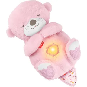 Sonajero rosa de peluche Nutria Fisher-Price para bebés
