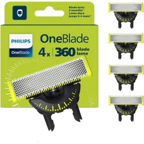 Cuchillas Philips OneBlade Original 360, 4 unidades compatibles