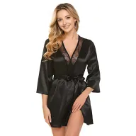 Bata de Satén para Mujer - Ropa de Dormir Cómoda