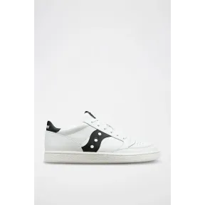 Jazz Court - Zapatillas de piel en blanco y negro