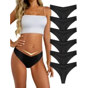 Pack de 6 Bragas Invisibles sin Costuras para Mujer