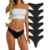 Pack de 6 Bragas Invisibles sin Costuras para Mujer