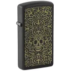 Mechero Zippo Skull Pirate - Negro Mate, Recargable y Resistente