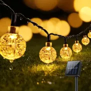 Luces Solares LED para Jardín, 13M 60 LEDs Guirnaldas