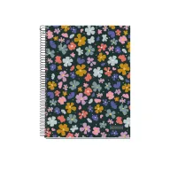 Cuaderno de rallas A4 con tapa dura