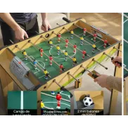 Futbolín de Madera para Niños SPORTNOW 75x66 cm Natural