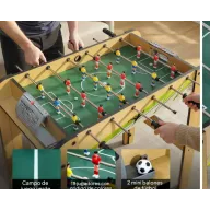 Futbolín de Madera para Niños SPORTNOW 75x66 cm Natural