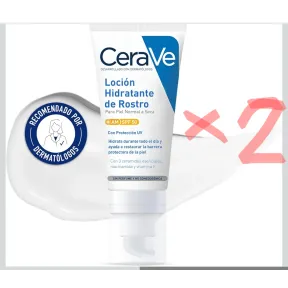 CeraVe Loción Hidratante Rostro SPF 50 a 11.03€ unidad